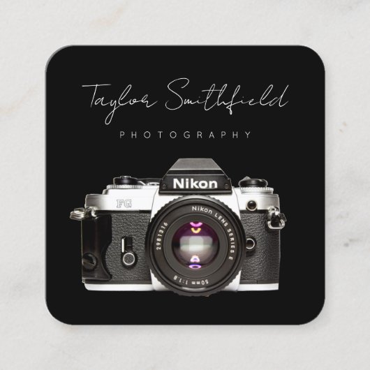 Fotografie Visitekaartje Fine Line Film Camera (Voorkant)