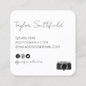 Fotografie Visitekaartje Fine Line Film Camera (Achterkant)