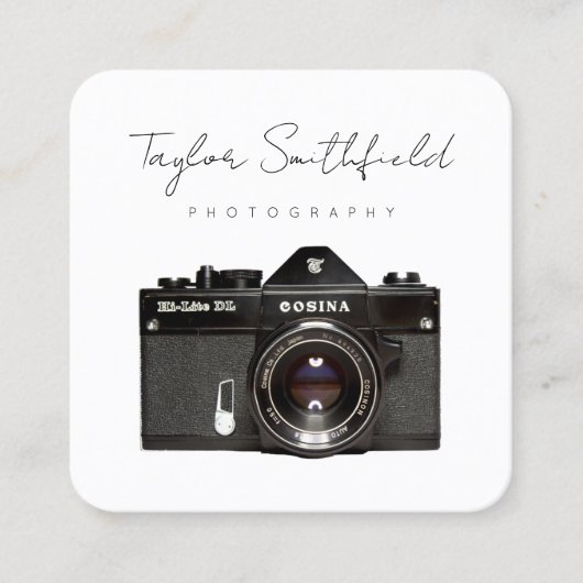 Fotografie Visitekaartje Fine Line Film Camera (Voorkant)