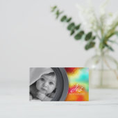 Fotografie Visitekaartje Foto Bold Turquoise (Staand voorkant)