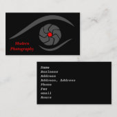 Fotografie Visitekaartje met Eye Camera Lens (Voorkant / Achterkant)