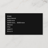 Fotografie Visitekaartje met Eye Camera Lens (Achterkant)