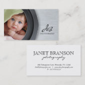 Fotografie Visitekaartje Metaal Chrome Sjabloon (Voorkant / Achterkant)