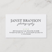 Fotografie Visitekaartje Rock Stone (Achterkant)