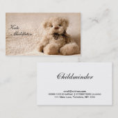 Fotografie-Visitekaartje - Teddy Bear Visitekaartje (Voorkant / Achterkant)