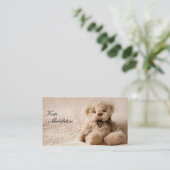 Fotografie-Visitekaartje - Teddy Bear Visitekaartje (Staand voorkant)