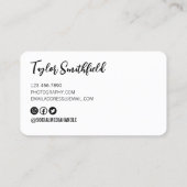 Fotografie Visitekaartje van de oude camera (Achterkant)