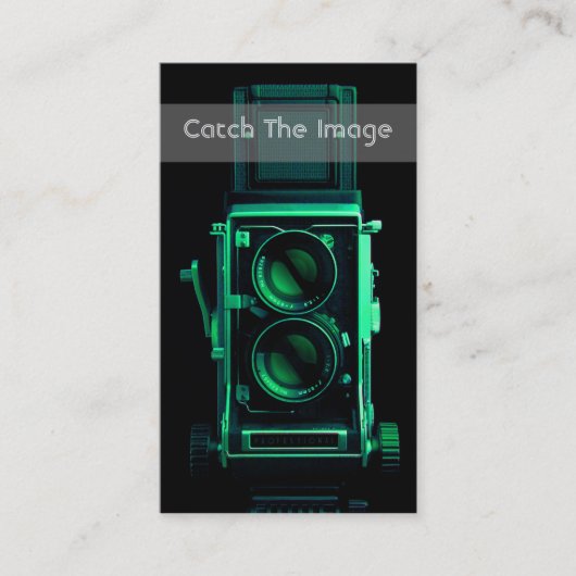 Fotografie Visitekaartje Vinatge Camera (Voorkant)