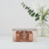 Fotografie Visitekaartje Vinatge Camera (Staand voorkant)