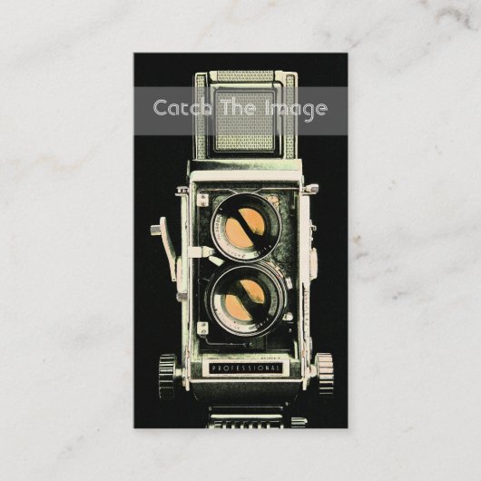 Fotografie Visitekaartje Vinatge Camera (Voorkant)