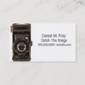 Fotografie Visitekaartje Vinatge Camera (Achterkant)