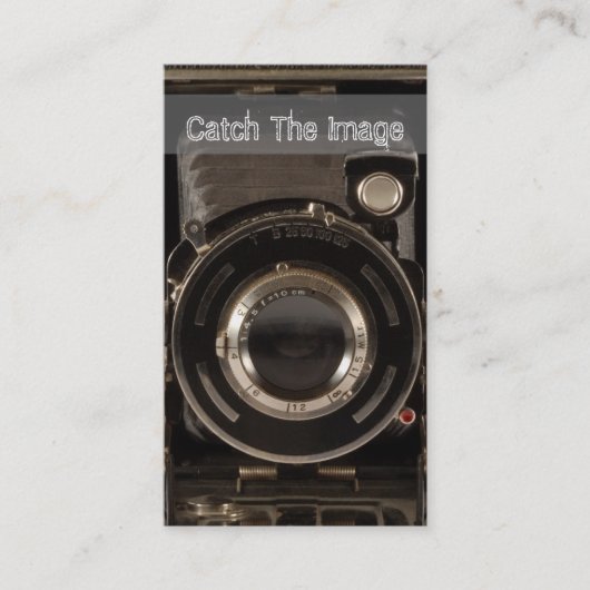 Fotografie Visitekaartje Vinatge Camera (Voorkant)