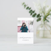 Fotografie Visitenkarte mit Foto - Vorlage Visitekaartje (Staand voorkant)