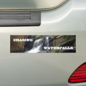 Fotografie voor watervallen bumpersticker (Op auto)