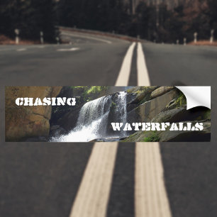 Fotografie voor watervallen bumpersticker