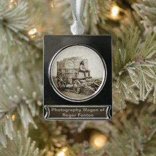 Fotografie wagen van Roger Fenton foto-realisme Verzilverd Banner Ornament