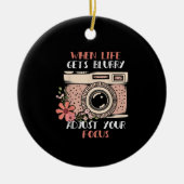 Fotografie wanneer het leven onscherp wordt, pas u keramisch ornament (Voorkant)
