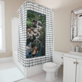 Fotografie WATERFALL STONES + uw ideeën Douchegordijn (In situ)