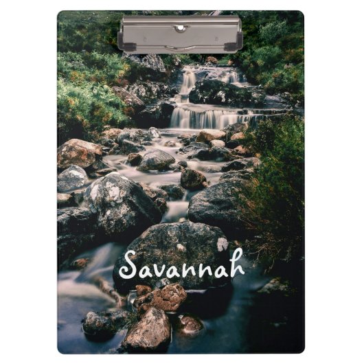 Fotografie WATERFALL STONES + uw ideeën Klembord (Voorkant)