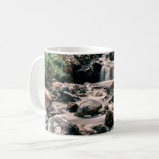 Fotografie WATERFALL STONES + uw ideeën Koffiemok (Voorkant links)