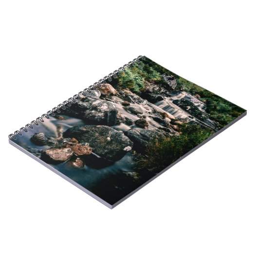 Fotografie WATERFALL STONES + uw ideeën Notitieboek (Linkerzijde)