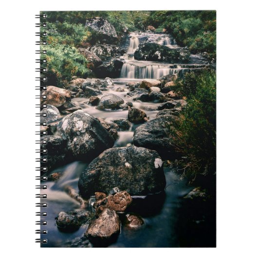 Fotografie WATERFALL STONES + uw ideeën Notitieboek (Voorkant)
