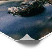 Fotografie WATERFALL STONES + uw ideeën Poster (Hoek)