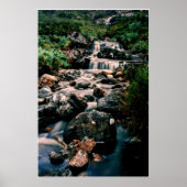 Fotografie WATERFALL STONES + uw ideeën Poster (Voorkant)