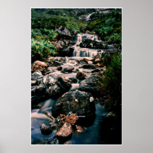 Fotografie WATERFALL STONES + uw ideeën Poster