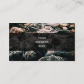 Fotografie WATERFALL STONES + uw ideeën Visitekaartje (Achterkant)
