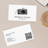 Fotografie  Waterverf Camera QR-code Visitekaartje