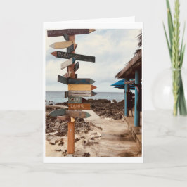 Fotografie Wenskaart "Tiki Bar" Kaart