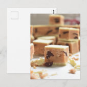 Fotografie Witte chocolade Cherry Fudge Briefkaart (Voorkant / Achterkant)