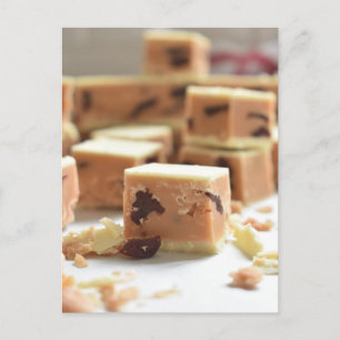 Fotografie Witte chocolade Cherry Fudge Briefkaart