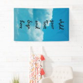 Fotografie - wolken in de hemel + je ideeën spandoek (Insitu)