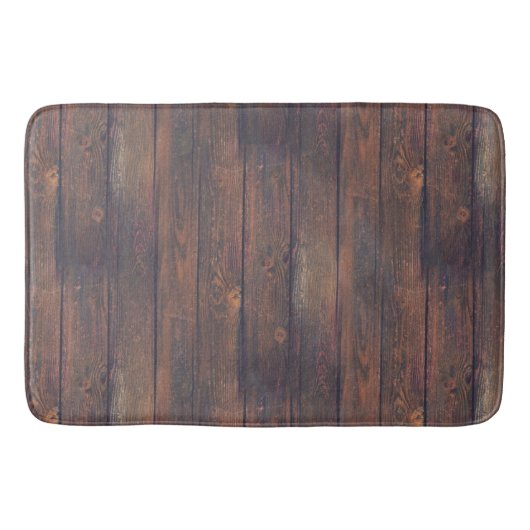 Fotografie - WOOD BOARDS + uw ideeën Badmat (Voorkant)