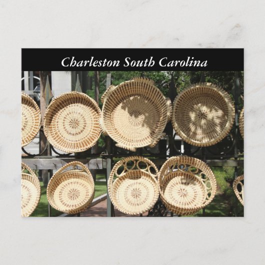 Fotografie Woven Baskets, Charleston SC Briefkaart (Voorkant)