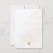 Fotografie Zakelijke Droge Bloemen Dank u kaart (Achterkant)