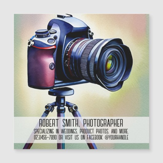 Fotografie Zakelijke Magnetische Kaart (Voorkant)