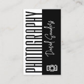 Fotografie Zwart-wit QR-code Visitekaartje (Voorkant)