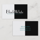 Fotografie zwarte witte camera visitekaartje (Voorkant / Achterkant)