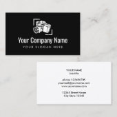 Fotografiebedrijf logo visitekaartsjabloon visitekaartje (Voorkant / Achterkant)