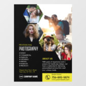 Fotografiebedrijf op maat raamsticker (Vel)
