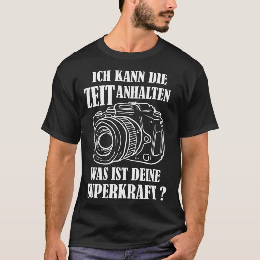 Fotografiecamera gadget t-shirt (Voorkant)
