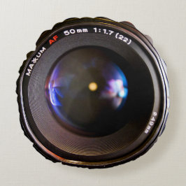 Fotografiecamera lens rond kussen