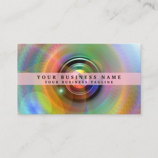 fotografiecamera visitekaartje (Voorkant)