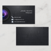 Fotografiecool Black Metal Professional Visitekaartje (Voorkant / Achterkant)