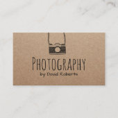 Fotografiecuter, minimalistisch roest visitekaartje (Voorkant)