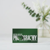 Fotografiecutout - groen visitekaartje (Staand voorkant)