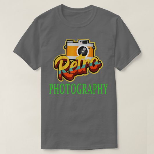 Fotografiedag Retro Fotografie Dag Gift Camera Fot T-shirt (Design voorkant)